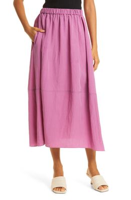 Vince Tiered Pull-On Skirt in Camelia