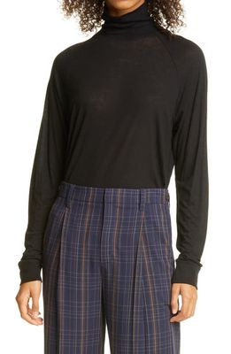 Vince Turtleneck Top in Black at Nordstrom, Size Large