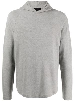 Vince twill-weave long-sleeve hoodie - Grey