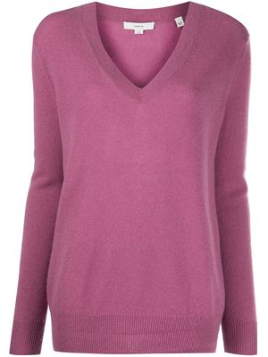 Vince V-neck knitted top - Purple