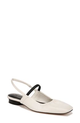 Vince Venice Slingback Flat in Milk/Black