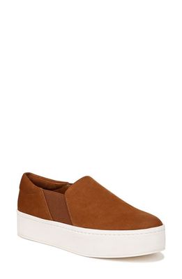 Vince Warren Platform Slip-On Sneaker in Sequoiabrown at Nordstrom, Size 9.5