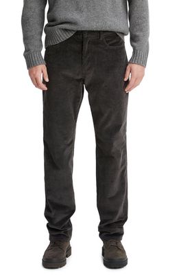 Vince Wide Wale Cotton Stretch Corduroy Pants in Dark Anchor Grey
