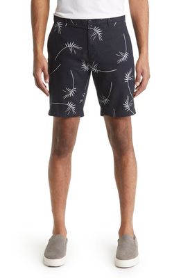 Vince Willow Leaf Griffith Linen Blend Shorts in Coastal