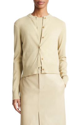 Vince Wool & Cashmere Blend Button-Up Cardigan in Thyme