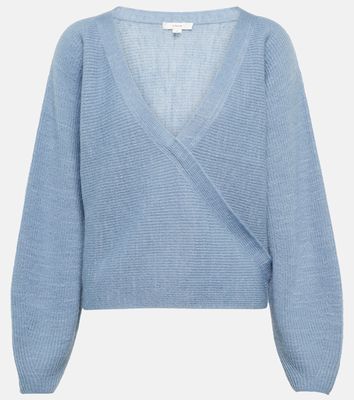 Vince Wrap-front wool-blend sweater