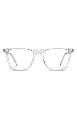 Vincero Atwater 51mm Rectangular Blue Light Blocking Glasses in Clear Clear