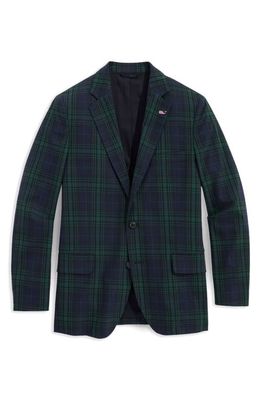 vineyard vines Blackwatch Plaid Stretch Cotton Blazer in Plaid- Green