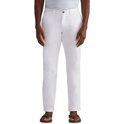 vineyard vines Breaker Slim Fit Stretch Cotton Pants in White Cap