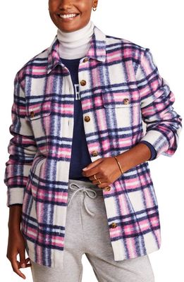 vineyard vines Brushed Shirt Jacket in Brushed Plaid-Marsh