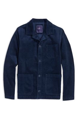 vineyard vines Cotton Corduroy Button-Up Chore Jacket in Blue Blazer