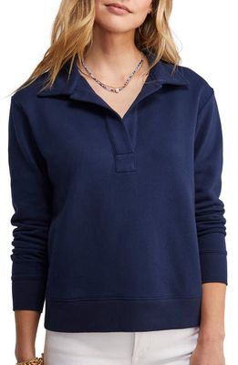 vineyard vines Cotton Polo Sweatshirt in Nautical Navy