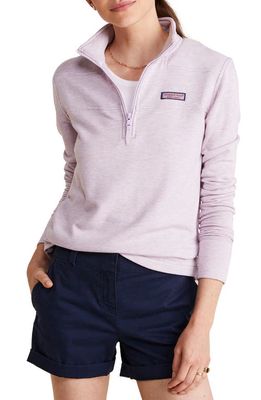 vineyard vines Dreamcloth Relaxed Half Zip Sweatshirt in Iris Heather