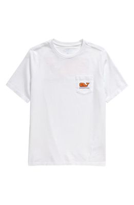 vineyard vines Kids' Basketball Whale Graphic T-Shirt in White Cap