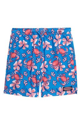 vineyard vines Kids' Chappy Crab Print Swim Trunks in Crab - Hull Blue