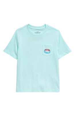 vineyard vines Kids' Crab Dip Cotton Graphic T-Shirt in Island Paradise