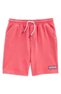 vineyard vines Kids' Sun Washed Knit Jetty Shorts in Sailors Red