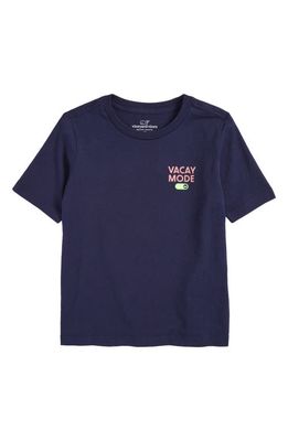 vineyard vines Kids' Vacay Mode Cotton Graphic T-Shirt in Nautical Navy