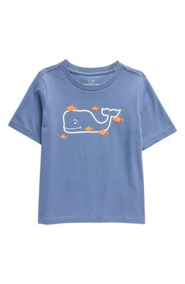 vineyard vines Kids' Whale Fish Logo Cotton T-Shirt in Moonshine
