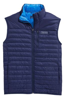 vineyard vines Lightweight Packable PrimaLoft Thermoplume Puffer Vest in Nautical Navy