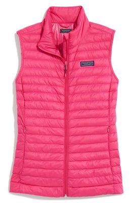 vineyard vines Packable Puffer Vest in Rhododendron