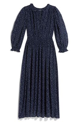 vineyard vines Scattered Dot Long Sleeve Maxi Dress in Scattered Dot - Navy