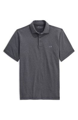 vineyard vines St. Jean Stripe Sankaty Performance Polo in Stp J Black Tej/wht