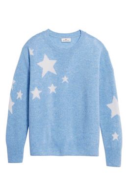 vineyard vines Star Intarsia Knit Cashmere Sweater in Cloud