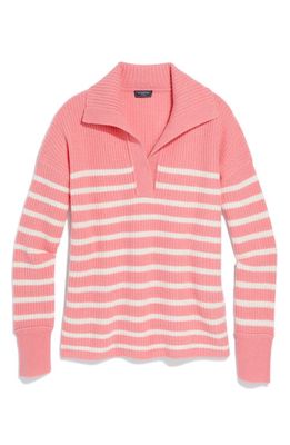 vineyard vines Stripe Cashmere Polo Sweater in Cayman