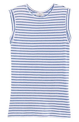 vineyard vines Stripe Linen Tank in Stripe - White/Db