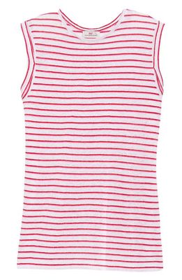 vineyard vines Stripe Linen Tank in Stripe - White/Red