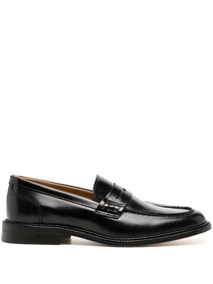 VINNY'S Townee penny-slot leather loafers - Black