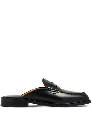 VINNY'S Yardee slip-on leather loafers - Black