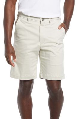 Vintage 1946 Men's Classic Flat Front Chino Shorts in Stone