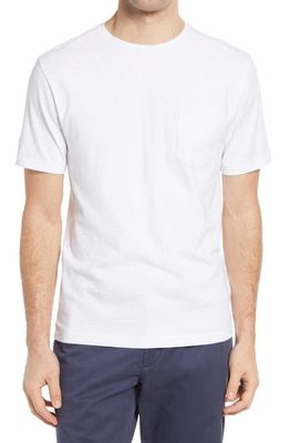 Vintage 1946 Men's Negative Slub Pocket T-Shirt in Bright White