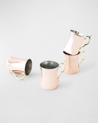 Vintage-Inspired Cocktail Mugs, Set of 4