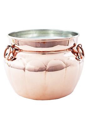 Vintage-Inspired Copper Cauldron Pot