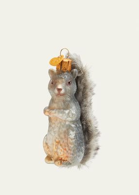 Vintage-Inspired Squirrel Christmas Ornament