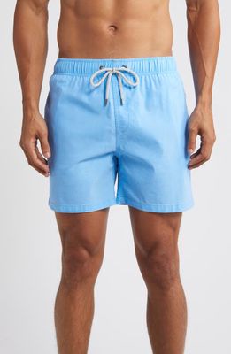 Vintage Summer Volley Swim Trunks in Blue