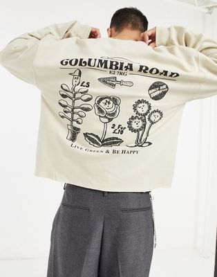 Vintage Supply Columbia Road sweatshirt in beige-Neutral