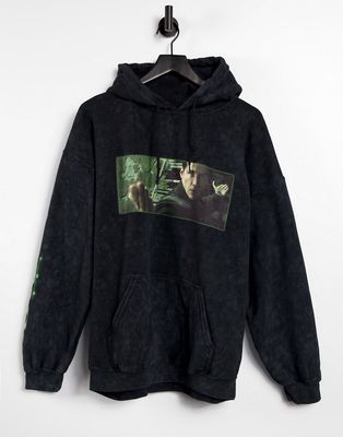 Vintage Supply the matrix print hoodie in black