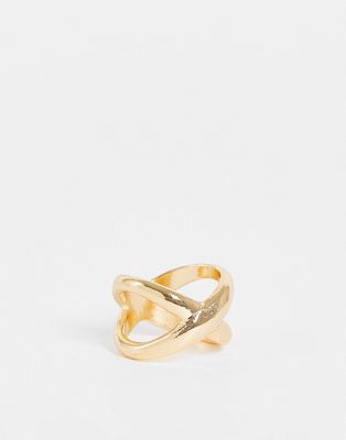 Vintage Supply x ring in gold tone