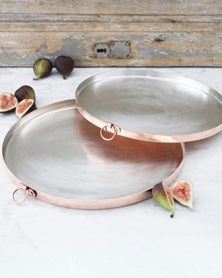 Vintaged Copper Baking Tray, 11"