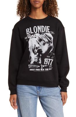Vinyl Icons Blondie Fleece Graphic Sweatshirt in Black