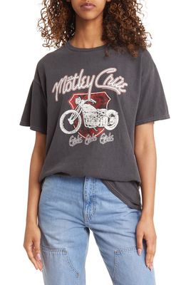 Vinyl Icons Mötley Crüe Graphic T-Shirt in Washed Black