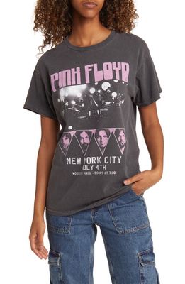 Vinyl Icons Pink Floyd Cotton Graphic T-Shirt in Washed Black
