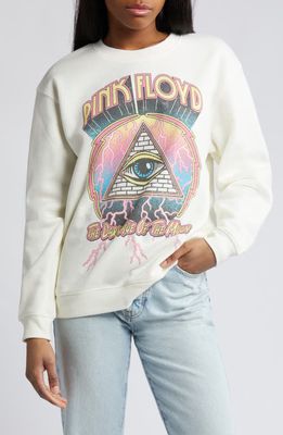 Vinyl Icons Pink Floyd Graphic Sweatshirt in Marshmallow 