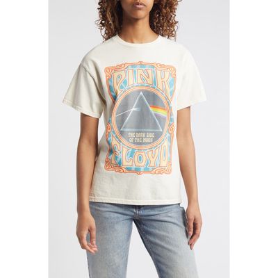 Vinyl Icons Pink Floyd Prism Cotton Graphic T-Shirt in Natural 