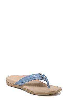 Vionic Aloe Flip Flop in Blue Shadow