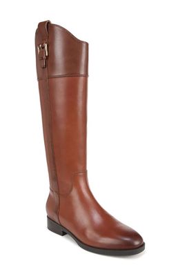 Vionic Phillip Water Repellent Riding Boot in Brown Wide Calf
